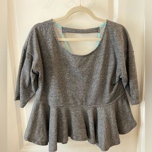 Anthropologie Saturday Sunday Peplum Sweatshirt